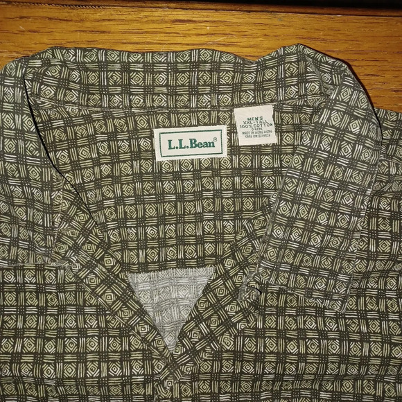 L.L. Bean Mens Cotton Short Sleeve Shirts 2XLT XXL Tall - Lot of 2. Gently used - Picture 4 of 8